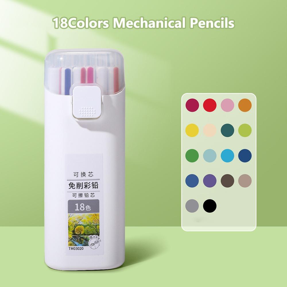 

Сменный стержень механический карандаш 12/18/24/36 цветов карандаш для рисования для искусства художественная живопись 18 Colors