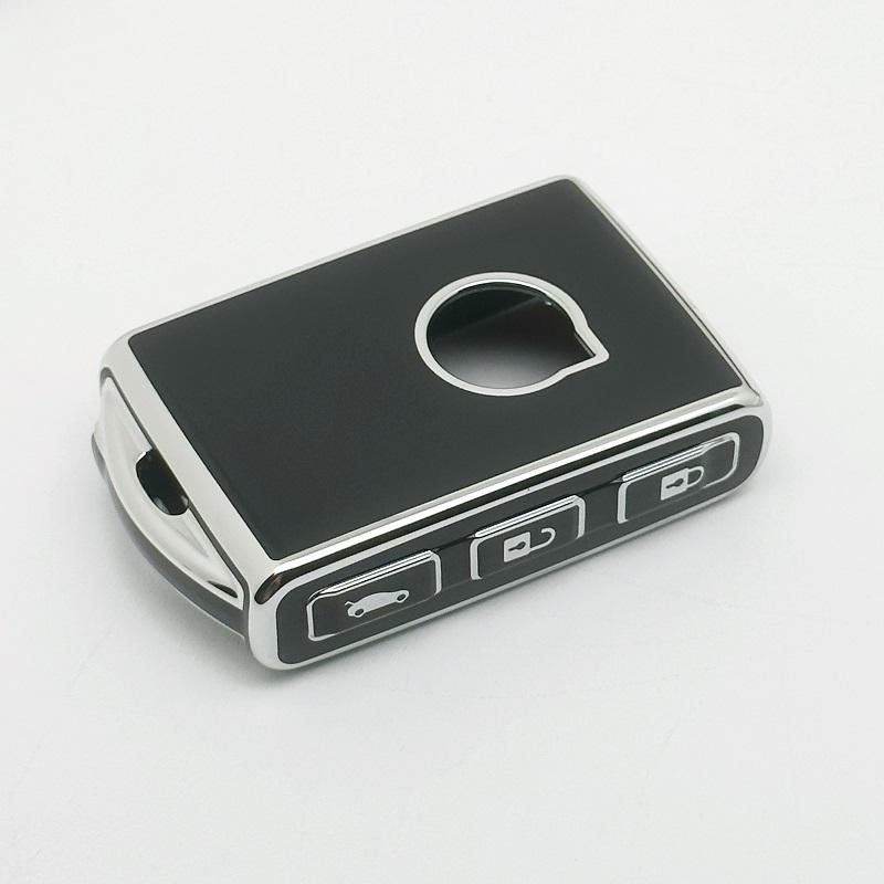 Car Key Case Cover Key Holder with Keychain for Volvo XC40 XC60 S90 XC90 V90 T5 T6 T8 Accessories