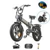 BURCHDA New R7 Dual Motors 2500W 140km Foldable Electric Bike 48V 20AH Lithium Battery 20-inch 4.0 Fatbike Electric Bike