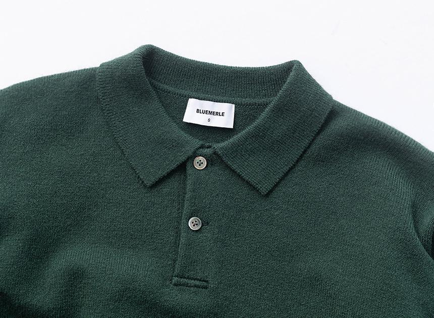 Beullumeol Pbt Wool Polo Neck Knit - Green