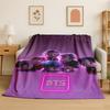 Kpop BBTS Fashion Group Stern Flanelldecke Weiche Warme Überwurfdecke für Schlafzimmer Wohnzimmer Bett Reise Camping Picknick Geschenk