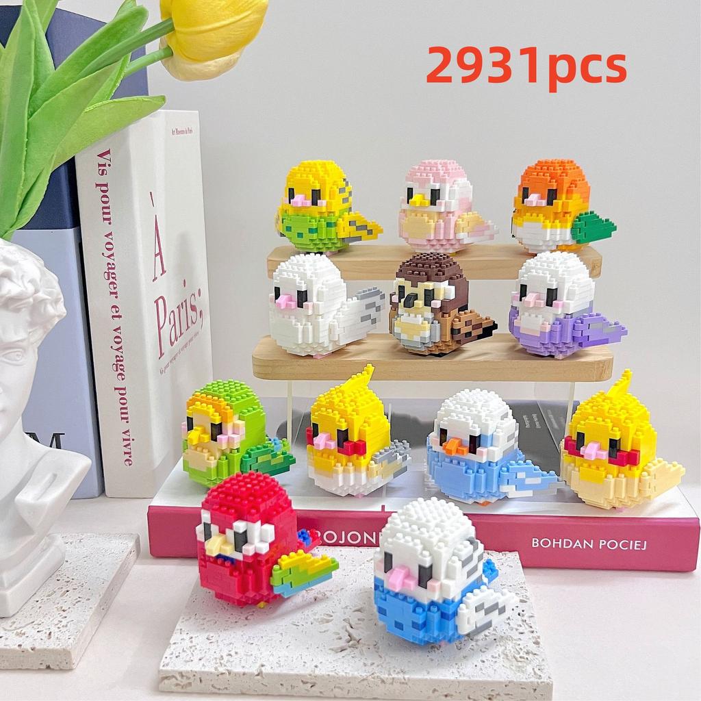 Parrot Kawaii Bird Small Blocks Building Creative Educational Building Toys For Boys Girls Suitable For Decorate Boys Toys Kid