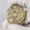 Chinese Coins Dragon Phoenix for Luck Commemorative Metal Craft Embossed Collectible Coins Home Decor Commemorative Coins