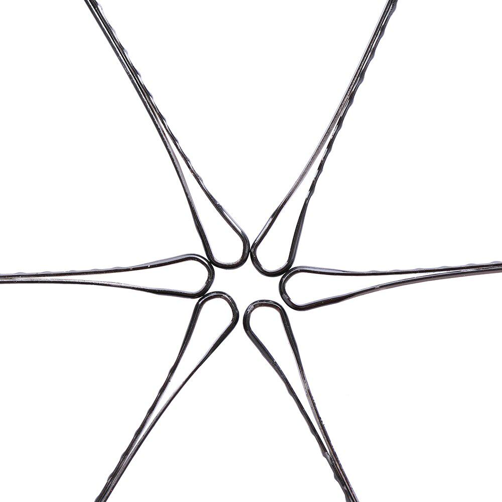 60 adet/kart Profesyonel Makyaj Saç Makinesi Aksesuarı Yuvarlak Ayak Siyah saç tokası saç tokaları Aracı Araçları