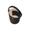 Longchamp Épure 12 Asa Corta Cierre a Presión Bolso Cubo Grande de Piel de Vaca Mini Bolsos de Mano para Mujer Negro 10213HYZ001