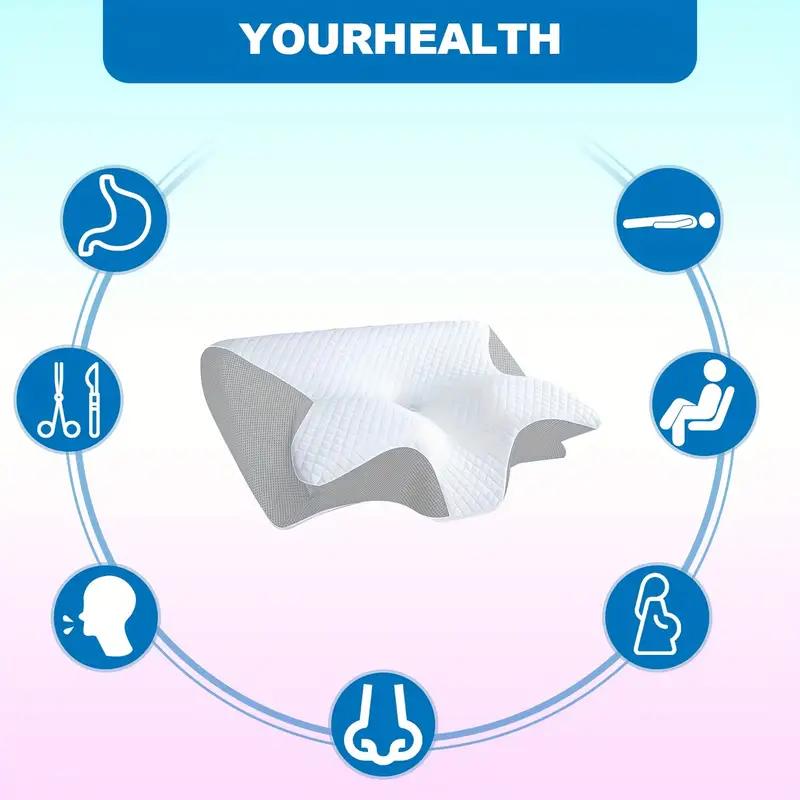 Rebound Memory Foam Butterfly Pillow Breathable Neck Protection Special-shaped Memory Pillow Sleeping Cervical Pillow Bone Correction Pillow