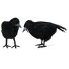 6PCS Halloween Crow Prop Large Realistic Raven Feathered Spooky Party Home Decor