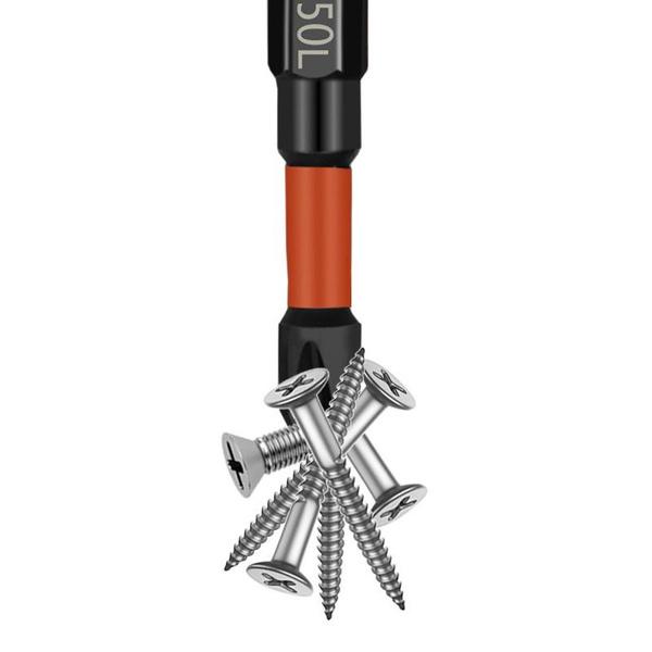 1/6PCS Batch Cross A2 Cross Screwdriver Head Strong Magnetic Anti Slip High Hardness Electric Screwdriver Tool Electric Drill Extended Hexagonal