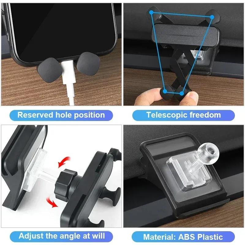 Car Phone Holder For Tesla Model 3 Y 2017 -    2024 Car Bracket GPS Stand Rotatable Support Mobile Accessories