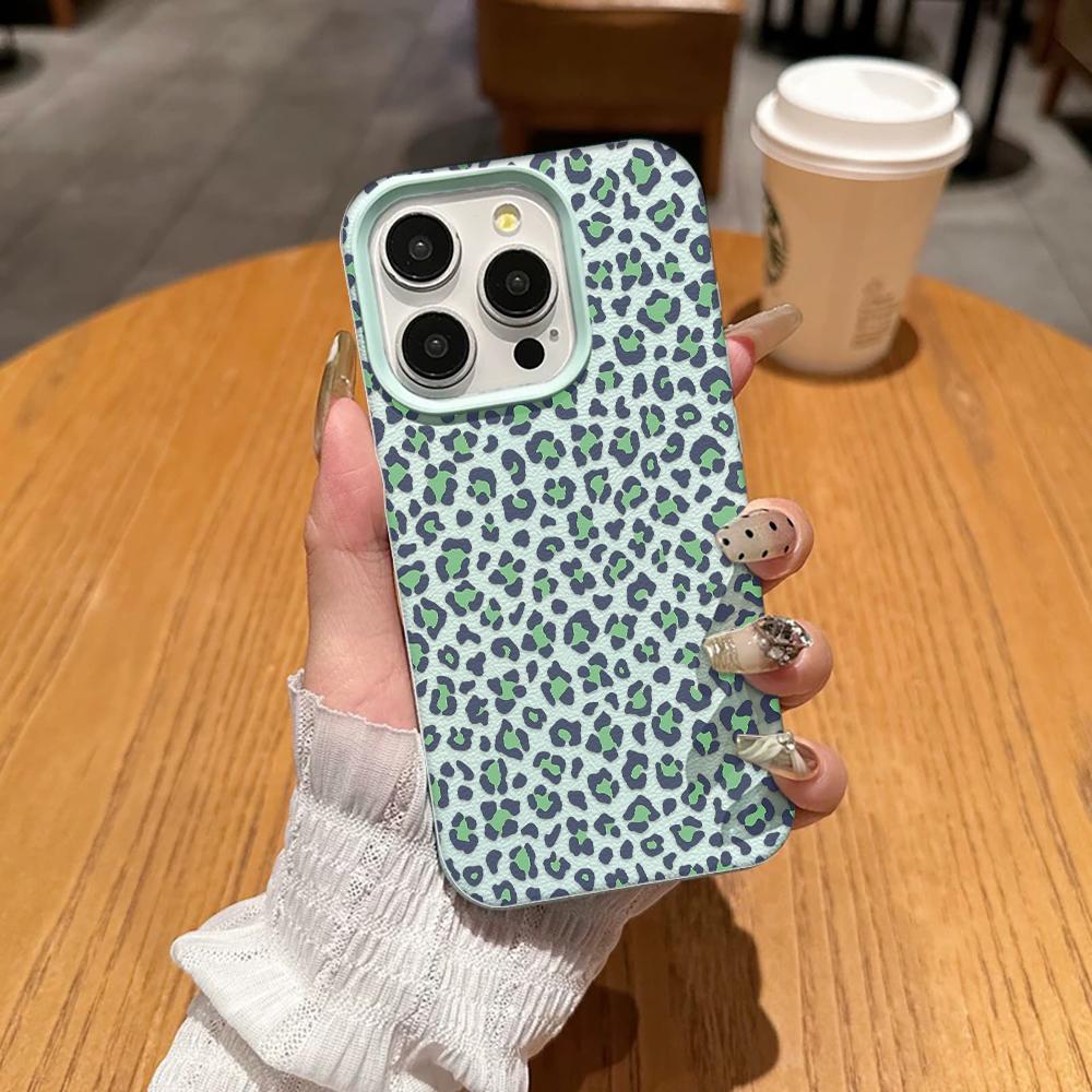 Многоцветный чехол для телефона с леопардовым принтом для iPhone 17 Air 16 16e 15 14 11 13 12 Pro Max Эстетичный Мягкий Прочный Защитный Корпус iphone 16E