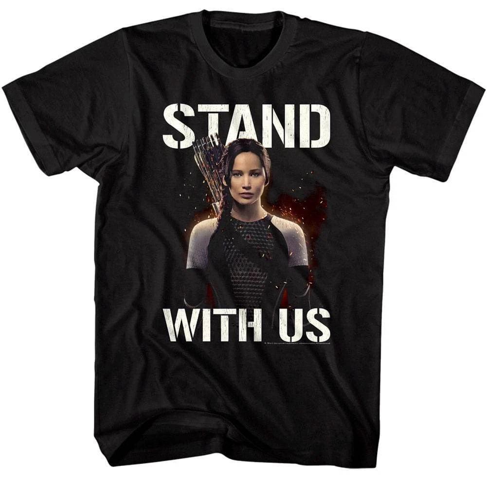 

Hunger Games Katniss Stand With Us Men s T Shirt XL
