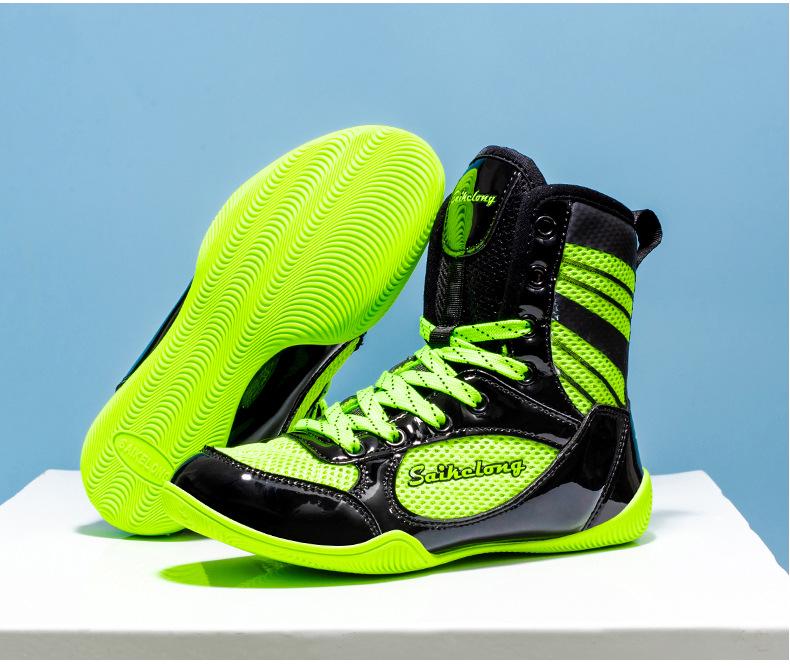 Men's and Children's High Top Wrestling and Boxing Shoes for Indoor Training