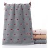 Soft Absorbent Quick-Dry Cotton Face Towel with Heart Pattern - Household Bathroom Towel for Washing, Reusable Fingertip Towels