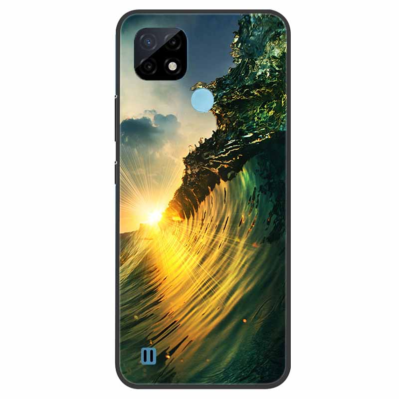 Pro Realme C21 Pouzdro Nárazuvzdorné Měkký silikon TPU Zadní kryt Pro Realme C31 C21Y C25S C25 Pouzdra na telefony Realme C21 C31 Roztomilý kreslený