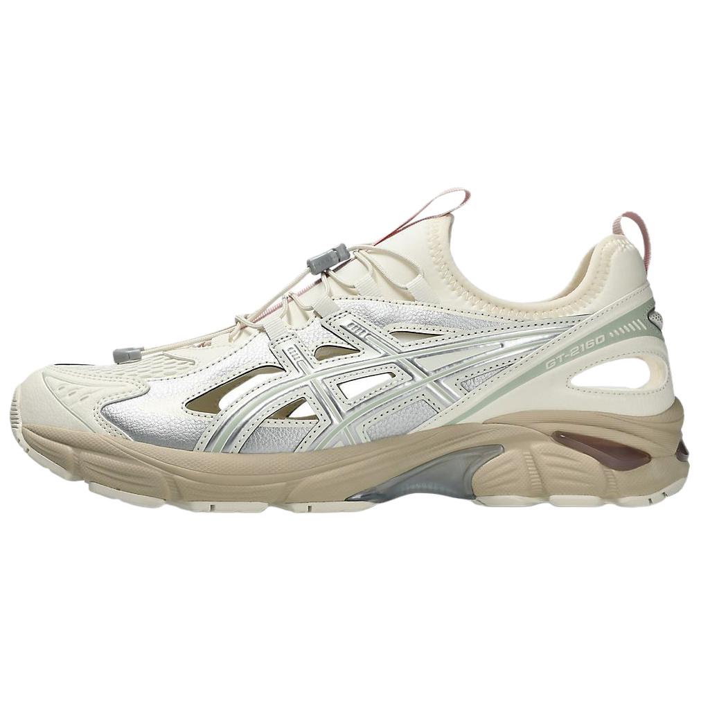 Asics Gt-2160 Breeze Comfortable Breathable Running Shoes Women sneaker Beige Silver 1203A951-101 37