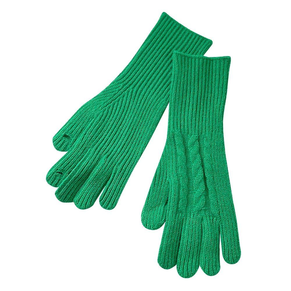Touch Screen Wool Gloves Solid Color Ski Gloves Full Finger Gloves  Winter Outdoor Activities