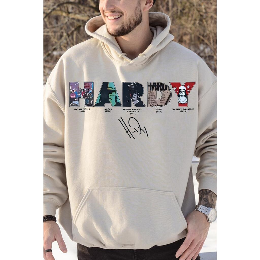 Autumn Winter Fleece Men Casual Letter Hardy Print Fleece-Lined Hoodie for Men Women Sports Fitness Pullover Hoodie Gym Umseix
