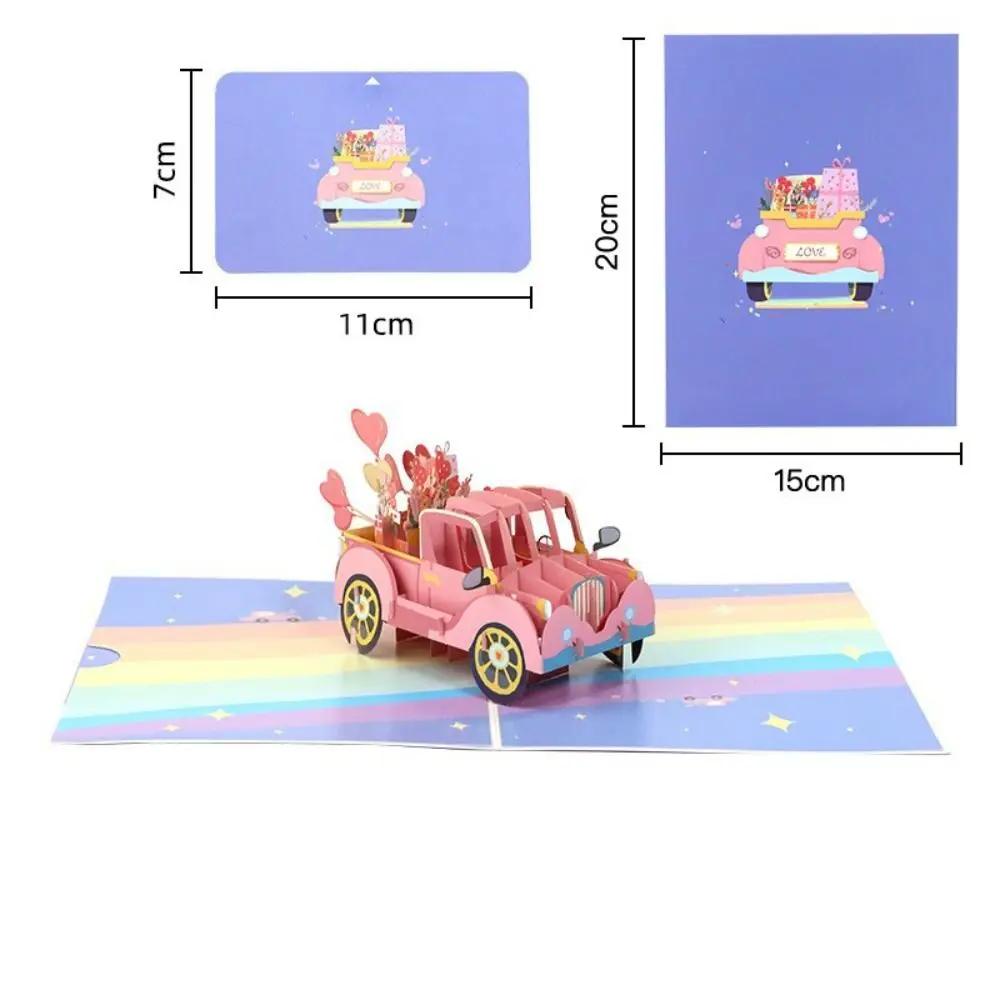 Happy Valentines Day 3D Pop-Up Valentine's Day Cards Love Forever Invitation Pop UP Greeting Cards Blessing Handmade