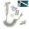 Hand Bidet Faucet Stainless Handheld Toilet Bidet Sprayer Shower Head Kit Self Clean G1/2 G7/8 Valvefor Bathroom WC Sprayer