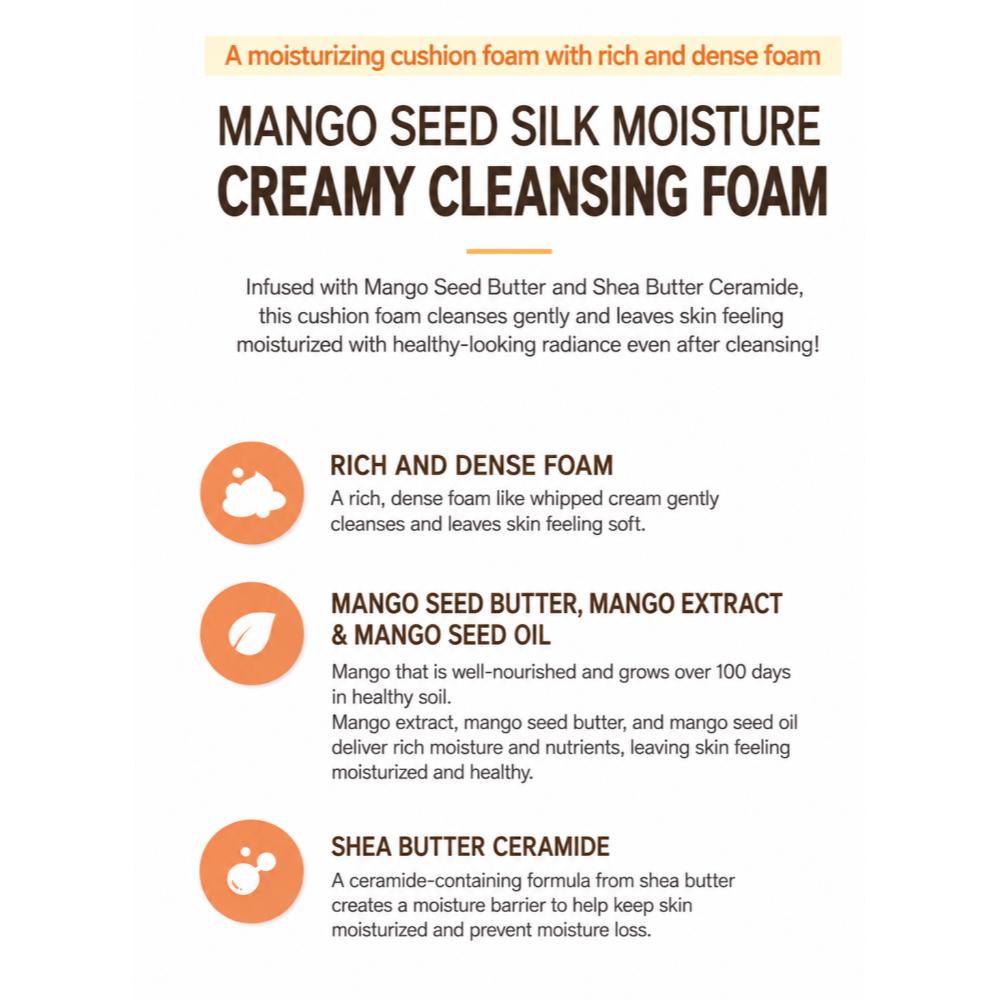 [The Face Shop] Mango Seed Advanced Ceramide Creamy Foaming Cleanser 150ml