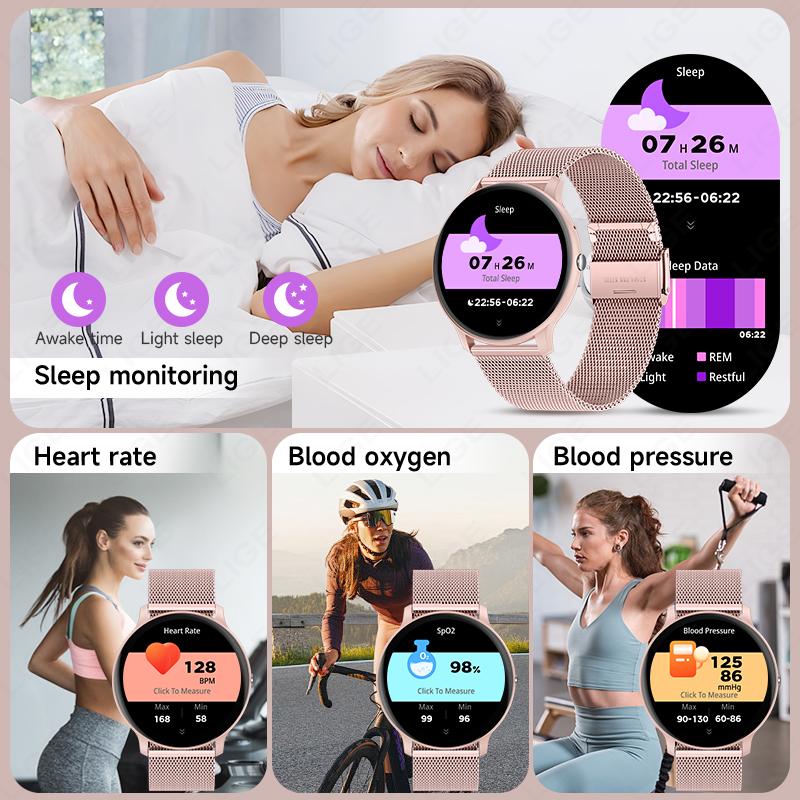 Bluetooth Call Smart Watch 1.39" Women Custom Dial Watches Men Sport Fitness Tracker Heart Rate Smartwatch For Android IOS