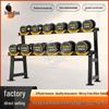Iron Fox 105kg Fixed Dumbbell Set with A6 Rack