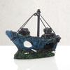 Handcrafted Fish Tanks Ornament Miniature Wrecked Ship Artificial Boats Aquariums Decoration for Underwater Sceneries