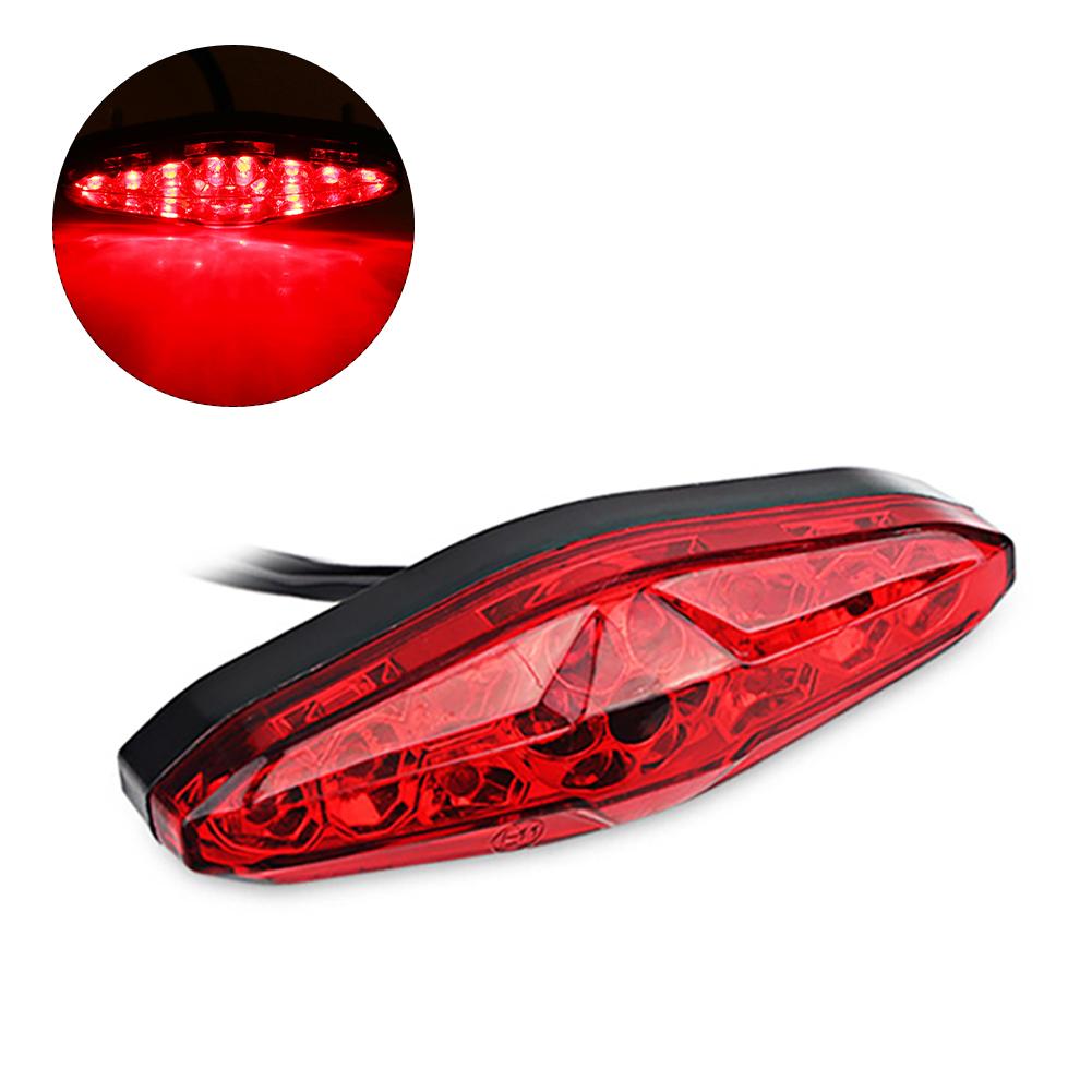 

Светодиодный задний фонарь для мотоцикла, стоп-сигнал 12 В, ретро-задний фонарь, ходовой свет для квадроцикла Suzuki LTZ King Quad Runner DR DRZ 650 400 LT красный