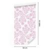 Wallpaper Flowers white and powder pink, clear detail 50x1000