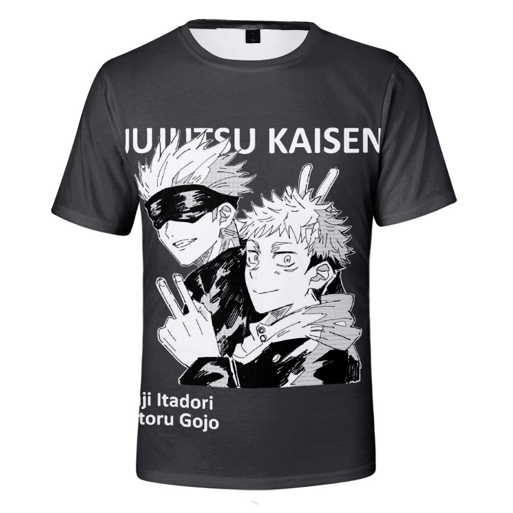 Jujutsu Kaisen T Shirt for Men Women Summer Clothing Fitness O Neck Anime Man T-shirt for Male Oversized New Men T-shirts Tops