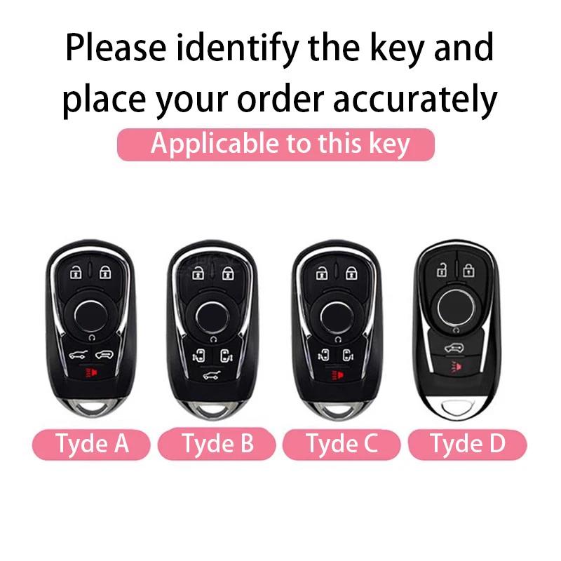 Suitable For 24 Buick Gl8 Keycase Avenir Keycover Key Shell Keychain Car Case Buckle Cute Bear Keychain Sparkling Car Key Case