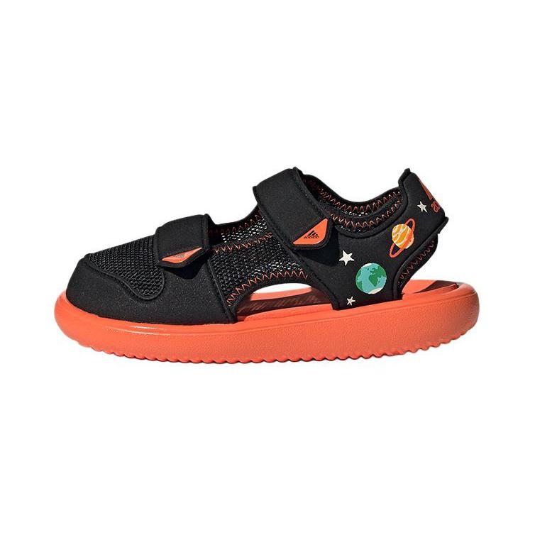 

Adidas Водные сандалии Противоскользящие Износостойкие Детские сандалии Черные Оранжевые Для детей 3-7 лет 33