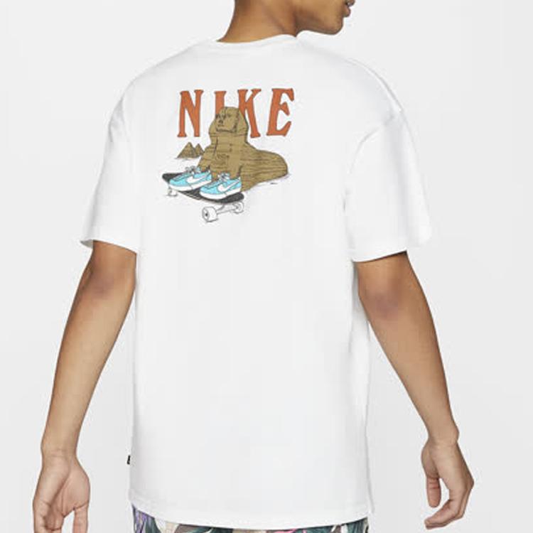 Nike T Shirts Men's Crew Neck Moderate Straight Fit CU0297-100