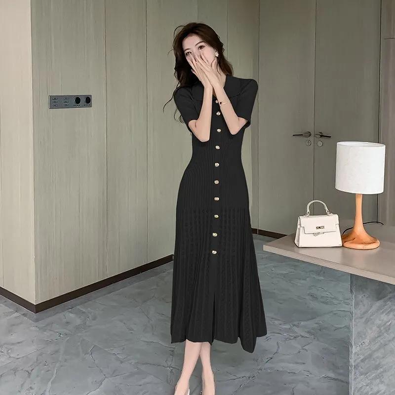 

Лето Весна Женское Макси Платье Женское Трикотажное Длинное Облегающее Платье С Оборками Женские Платья Элегантное Офисное Женское Платье One Size чёрный