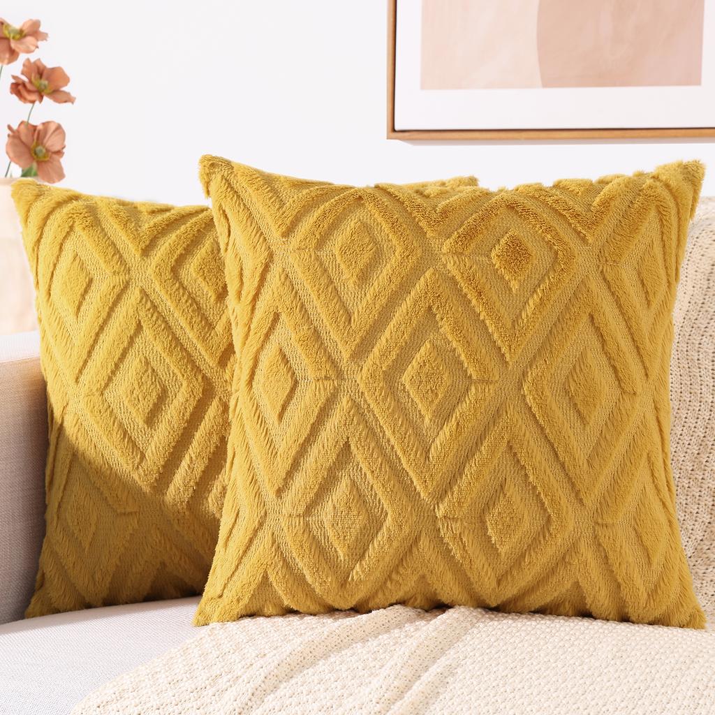 Throw Covers New Hapihappy Pillow 45x45 Set Of 2 Decorative Soft Plush Pillow Case 30x50 Pillow Covers For Bed Sofa Living Room