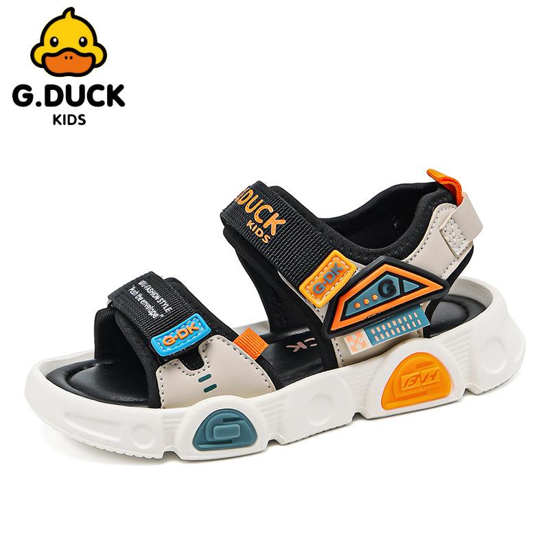 Little Yellow Duck Classmate Boys Sandals Summer 2025 New Soft-soled Girls Shoes Children's Open Toe 6 Beach Shoes 9 Years Old