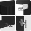 Wall Mounted TV Cabinet Set 2 pcs Black Particleboard