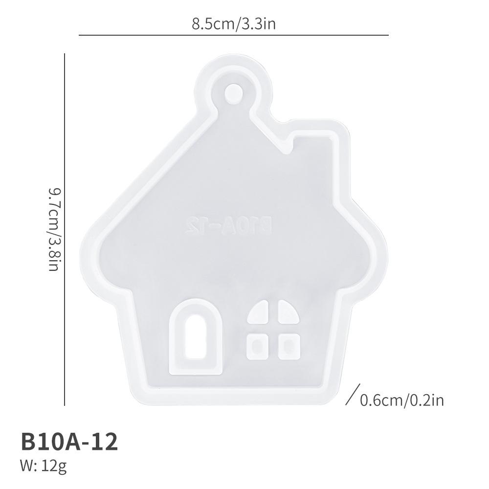 Epoxy Resin Mold Personalized Christmas Tree Hanging Tags Diy Pendant Silicone Mold Multifunctional Resin Crafts Jewelry Mold