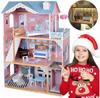 Jokomisiada Dollhouse Beautiful Multi-story Large Wooden With Furniture