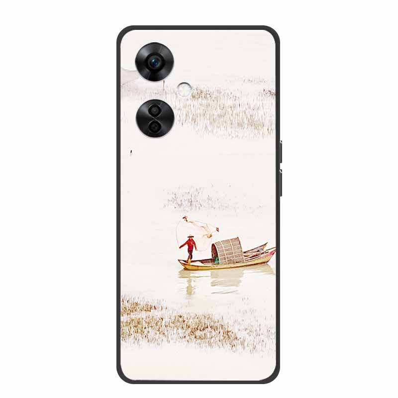 For OnePlus Nord CE 3 Lite 5G Cases Black Silicone Soft Cute Cat Rose Case For OnePlus Nord CE 3 5G Heart Lion Luxury TPU Cases