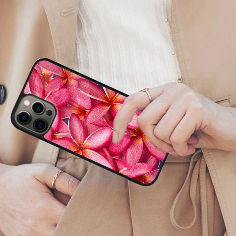 

Frangipani Flowers Magnetic Phone Case For APPLE iPhone 17 Air 16 14 13 12 Pro Max 15 Plus Wireless Charge With MagSafe Cover iPhone 14