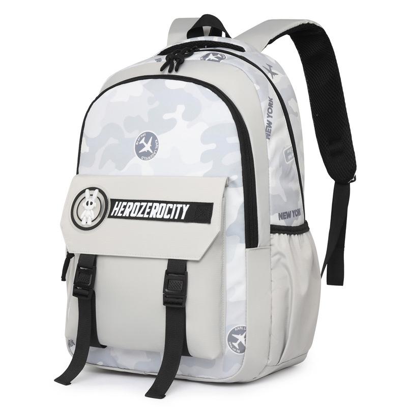 

Men s Business Casual Backpack: Travel, Laptop, & School Bag with Large Capacity брудно-білий