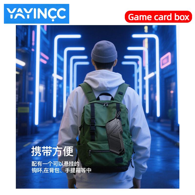 YAYINCC For Nintendo Switch2/oled/lite Game Cards Case Hard Shell Can contain 12 game cards with 4 Layer Rotatable Holder