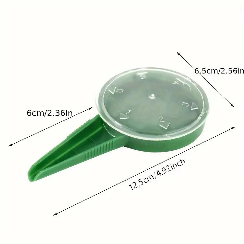 1pc Gardening Tool Seeder Seed Dispenser Sower Spreaders Planter Flower Seeder Tool Hand Held Plastic Green For Gardening Sowing