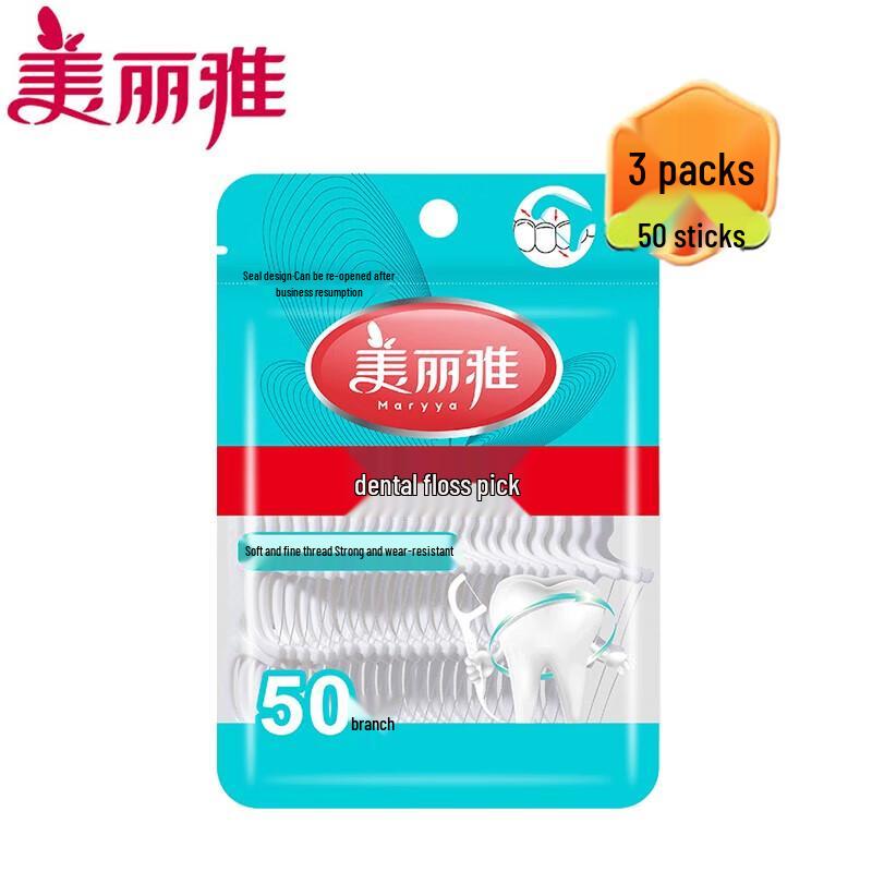 Meiliya Disposable Dental Floss Picks, 150 Count