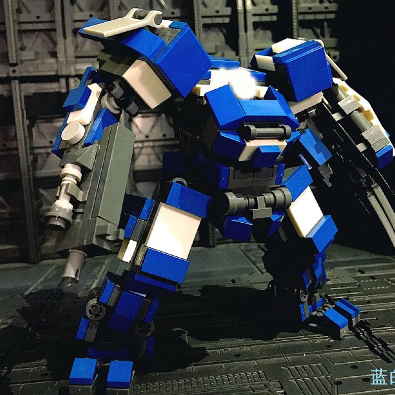Mech Warrior Bausteine Kinderspielzeug Roboterpuppe Actionfigur Soldatenmodell Anime-Figur Kinder Konstruktionsspielzeug