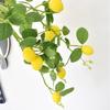 Pack of 2 Bright Artificial Lemon Branches Artificial Lemon Branches Yellow Stem For Garden And Kitchen Decoration