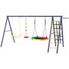Children's Swing Set, Steel, 3-8 Years, 6-in-1 Design, Colorful