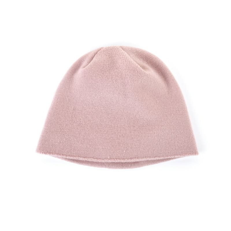 NICK&NICOLE NICOLE MINIMAL LOGO BEANIE_PINK