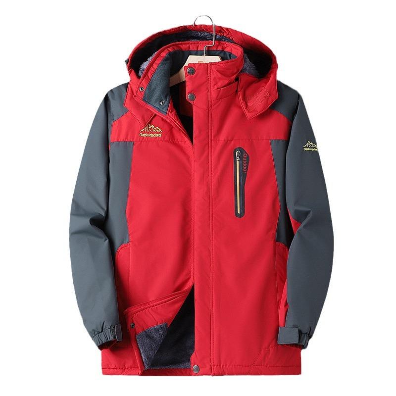 Chaqueta para hombre de forro polar engrosado para otoño e invierno, ropa de algodón cálida para mediana edad, abrigo de invierno para personas mayores, acolchado de algodón para hombre